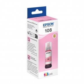 Epson 108 T09C6 Light Magenta Açık Kırmızı Şişe Mürekkep T09C64 L18050-L8050