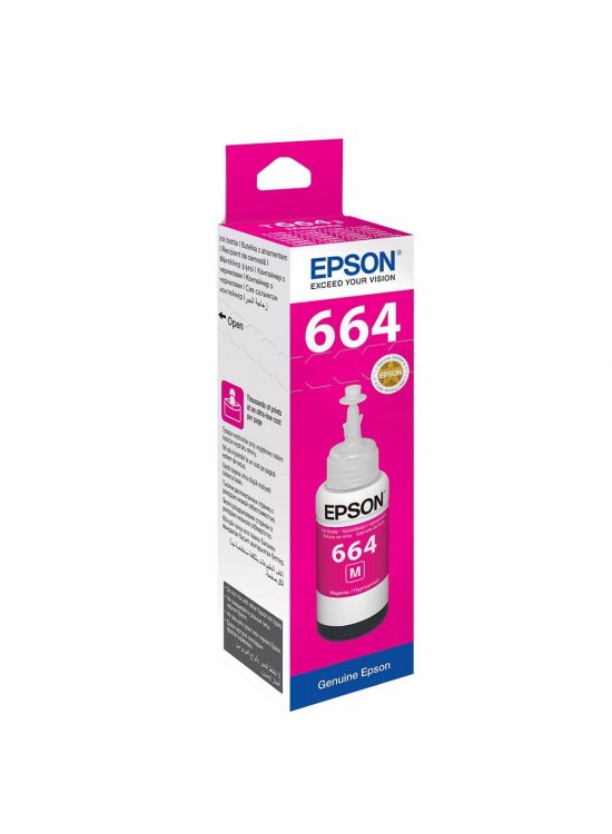 Epson T6643 Magenta Kırmızı Şişe Mürekkep T66434A