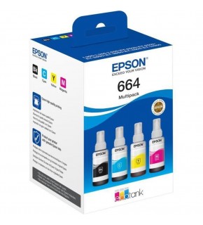 Epson T6646 Cyan-Magenta-Yellow-Black Mavi-Kırmızı-Sarı-Siyah 4lü Multipack Kartuş