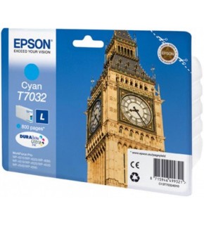 Epson T7032 Cyan Mavi 800 Sayfa Mürekkep Kartuş T70324010