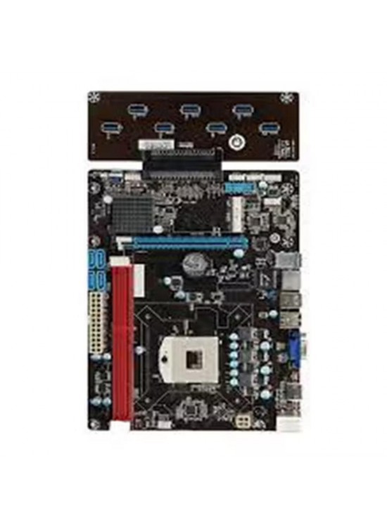 Esonic QS8-BTC Combo Intel Celeron Işlemcili HM65 1600 MHz DDR3 Soket 988 ATX 8li Mining Anakart