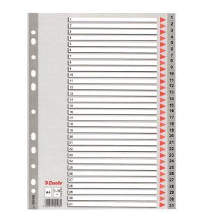 Esselte Seperatör 1-31 Rakamlı Plastik A4 100108