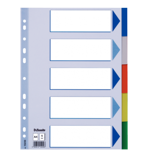 Esselte Seperatör 5 Renkli Plastik A4 15259