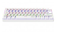 Everest Amber Beyaz Type-C Bağlantılı RGB Ledli Mekanik Gaming Oyuncu Klavye Q Red Switch
