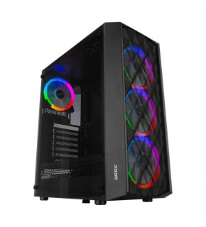 Everest BUMPY 4-12cm RGB Fan Tempered Camlı ATX Mid-T Gaming Oyuncu Kasası