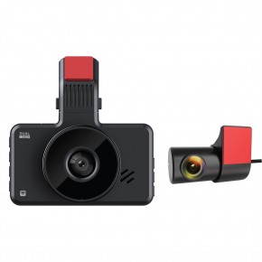 Everest CAR15 3.0"IPS Ekran 1080P+720P 120° Açı G-Sensor+Wifi 64GB TF Kartlı Araç Ön Ve Arka Kamera