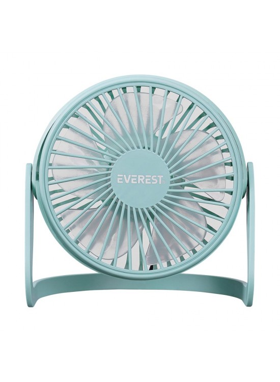 Everest EFN-505 Masaüstü Turkuaz Usb Fan (145mmx141mmx105 mm)