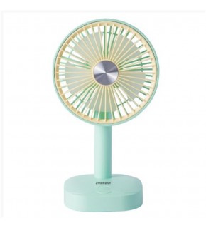 Everest EFN-510 Yeşil- Sarı 1200mAh 5 İnç 3 Hız Kademeli Dönebilen Masaüstü Usb Fan