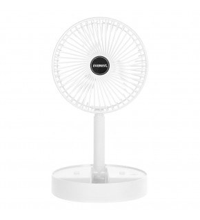 Everest EFN-605 Masaüstü Şarj Edilebilir Beyaz 800mAh Usb Fan