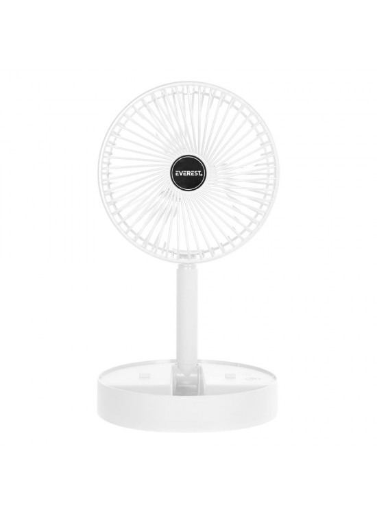 Everest EFN-605 Masaüstü Şarj Edilebilir Beyaz 800mAh Usb Fan Everest EFN-605 Masaüstü Şarj Edilebilir Beyaz 800mAh Usb Fan