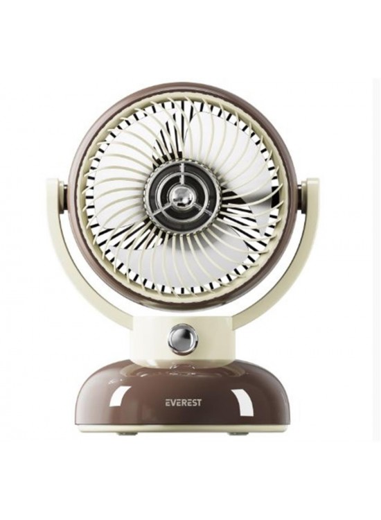 Everest EFN12 Kahve 1200mAh 3 Hız Kademe Led Işıklı Retro Masaüstü Usb Fan Everest EFN12 Kahve 1200mAh 3 Hız Kademe Led Işıklı Retro Masaüstü Usb Fan