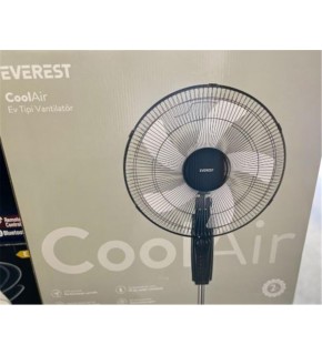 Everest Fan11 CoolAir Siyah-Gri 45w 5 Kanat 3 Kademe 1200RPM