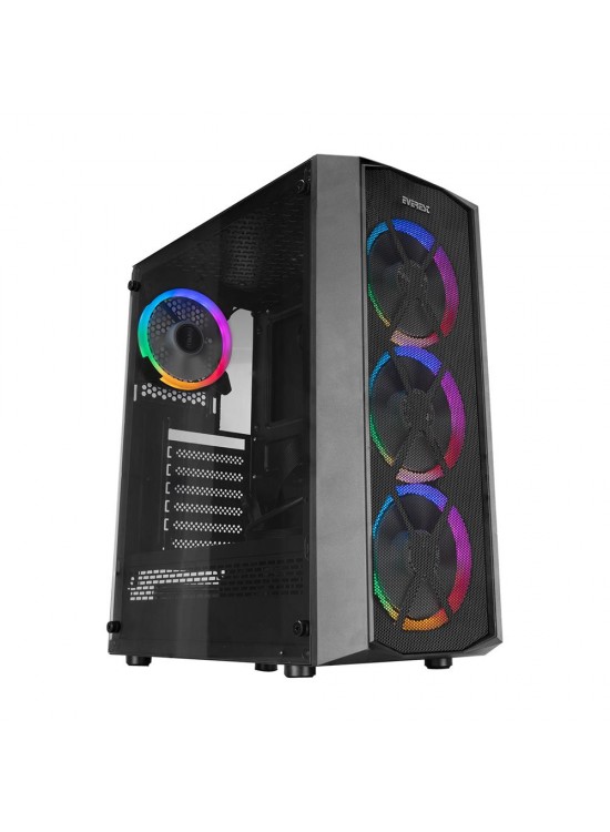 Everest FLAT MESH 4-12cm RGB Fan Tempered Camlı ATX Mid-T Gaming Oyuncu Kasası Everest FLAT MESH 4-12cm RGB Fan Tempered Camlı ATX Mid-T Gaming Oyuncu Kasası