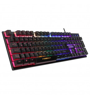Everest KB-24 Siyah Rainbow Q Membrane Oyuncu Klavyesi