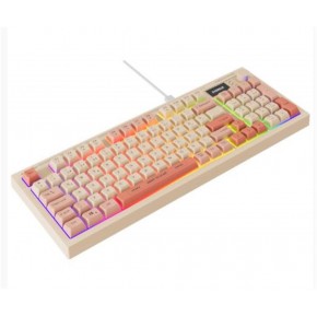 Everest KB-79 SILENT PRO Bej-Pembe-Turuncu SESSİZ RGB Q Membrane Oyuncu Klavyesi