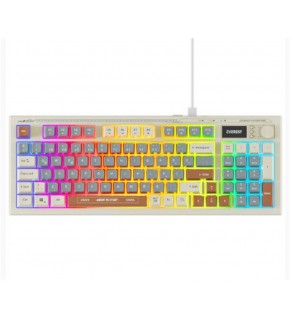 Everest KB-79 SILENT PRO Gri Mavi-Gri-Kahve SESSİZ RGB Q Membrane Oyuncu Klavyesi