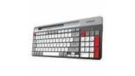 Everest KB-88 RUBY Beyaz-Gri 2.4G+BT1+BT2 Çoklu Cihaz Bağlantılı Q Kablosuz klavye