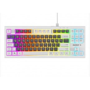 Everest KB-98 SILENT TKL Gri Mavi-Beyaz Rainbow Q Membrane Klavye