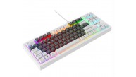 Everest KB-98 SILENT TKL Gri Mavi-Beyaz Rainbow Q Membrane Klavye