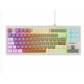 Everest KB-98 SILENT TKL Gri Mavi-Gri-Kahve Rainbow Q Membrane Klavye