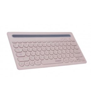 Everest KB-BT84 Pembe-Gri Bluetooth Ultra İnce+Şarjlı Q Mac-Win-Android-Ios Uyumlu Kablosuz klavye
