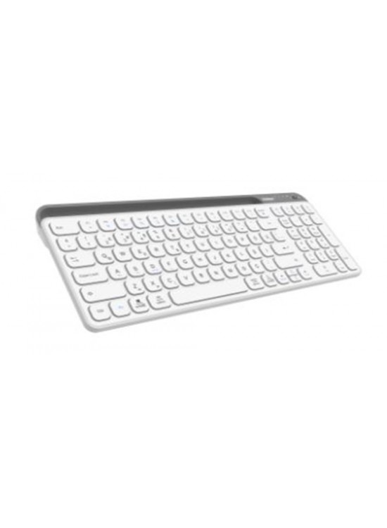 Everest KB-BT90 Beyaz-Gri Bluetooth+ 2.4Ghz  Q Mac-Win-Android-Ios Uyumlu Kablosuz klavye