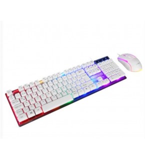 Everest KM-198 Luminax Beyaz Gökkuşağı Aydınlatmalı Q Gaming Oyuncu Klavye + Mouse Set