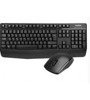 Everest KM-3335 Siyah Ikisi bir arada 2 in 1 Kablosuz Q Multimedia Klavye + Mouse Set