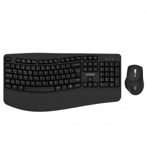 Everest KM-35 Comfy Siyah Kablosuz Ergonomik Q Multimedia Klavye + Mouse Set