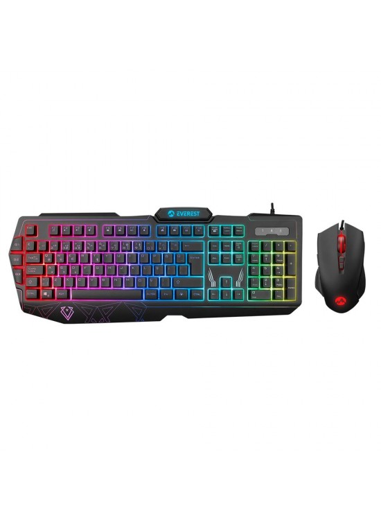 Everest KM-6168 FORMULA COMBO Usb 3 Makro Tuşlu RGB Aydınlatmalı Q Gaming Oyuncu Klavye Mouse Set Everest KM-6168 FORMULA COMBO Usb 3 Makro Tuşlu RGB Aydınlatmalı Q Gaming Oyuncu Klavye Mouse Set