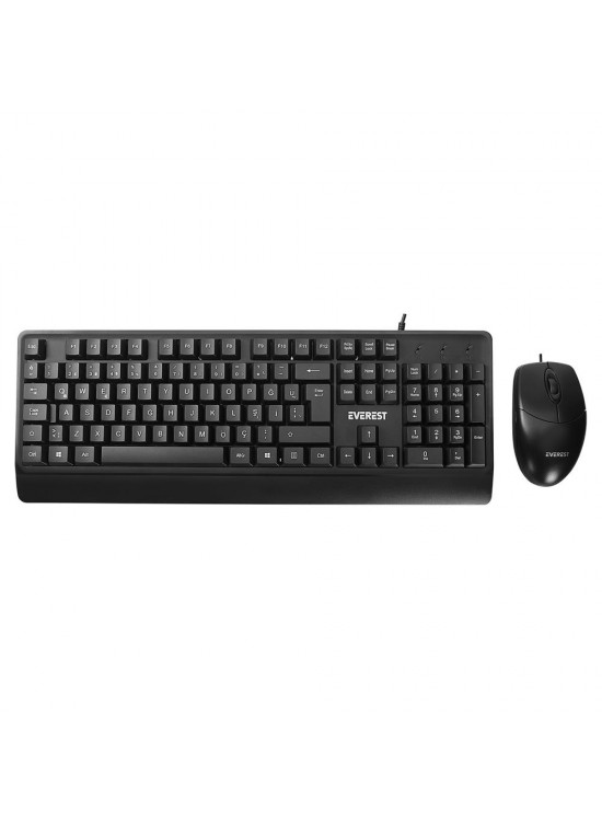 Everest KM-619 Siyah Usb Q Standart Klavye + Mouse Set