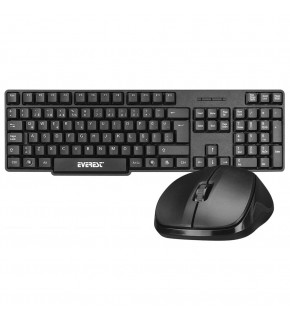 Everest KM-6852 Siyah Usb Kablosuz Combo Q Standart Klavye + Mouse Set
