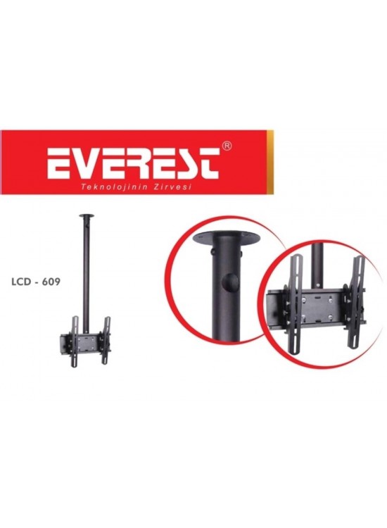 Everest LCD-609 10"-32" Tv Tavan Askı Aparatı Everest LCD-609 10"-32" Tv Tavan Askı Aparatı