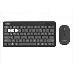 Everest LUMI KM-BT903 Gri 3in1 3 BT + 2.4 1600dpi  Q 4 Cihaz Bağlantılı Kablosuz Klavye + Mouse Set
