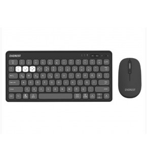 Everest LUMI KM-BT903 Gri 3in1 3 BT + 2.4 1600dpi  Q 4 Cihaz Bağlantılı Kablosuz Klavye + Mouse Set