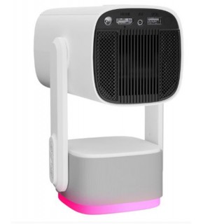 Everest PJ08 Beyaz 5200mAh Otomatik 720P HD 4K Destekli 5200 Lümen Android 11 Ekran HD Proje