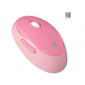 Everest ROUND KM-6282 Renkli Tuşlu Pembe Kablosuz Q Multimedia Klavye + Mouse Set