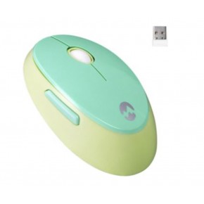 Everest ROUND KM-6282 Renkli Tuşlu Yeşil Kablosuz Q Multimedia Klavye + Mouse Set