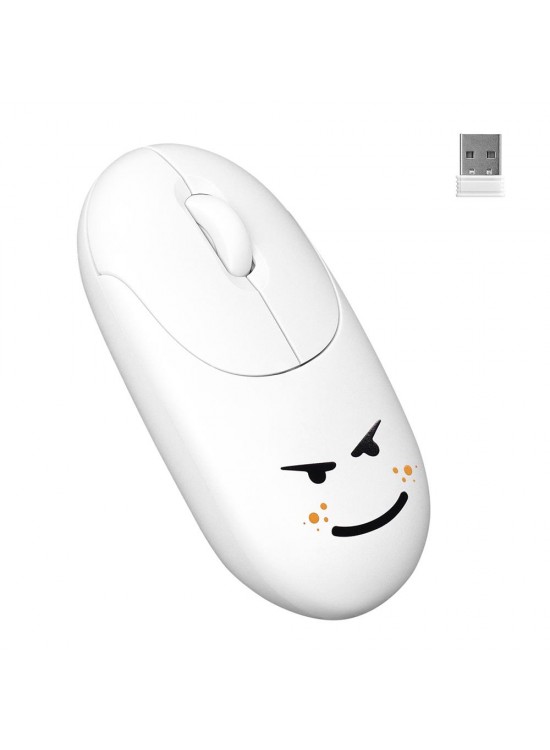 Everest SM-26 FASHION 2.4Ghz Beyaz Kabartmalı Kablosuz Mouse