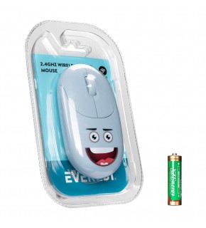 Everest SM-26 FASHION 2.4Ghz Mavi Kabartmalı Kablosuz Mouse