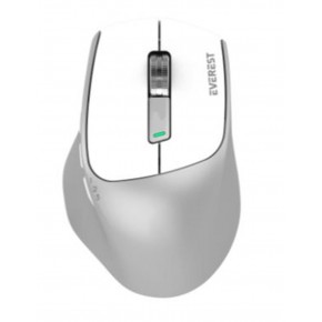 Everest SM-BT24 Usb Metalik Beyaz 2in1 Bluetooth ve 2.4GHz Kablosuz Mouse