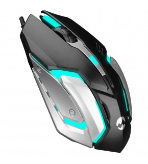 Everest SM-G72 Usb Siyah-Gümüş Işıklandırmalı Oyuncu Mouse