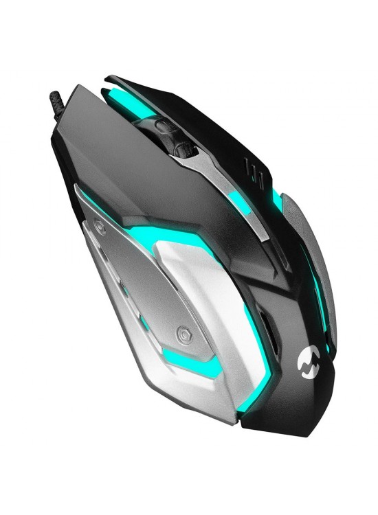 Everest SM-G72 Usb Siyah-Gümüş Işıklandırmalı Oyuncu Mouse