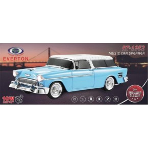 EVERTON RT-1941 Lacivert Arabalı  Bluetooth Fm-Usb-Tf-Aux Şarjlı Nostaljik Radyo