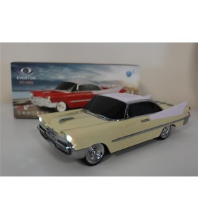 EVERTON RT-1950 Bej Arabalı  Bluetooth Fm-Usb-Tf-Aux Şarjlı Nostaljik Radyo