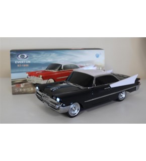 EVERTON RT-1950 Siyah Arabalı  Bluetooth Fm-Usb-Tf-Aux Şarjlı Nostaljik Radyo