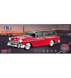 EVERTON RT-1952 Kırmızı Bluetooth Fm-Usb-Tf-Aux Şarjlı Nostaljik Radyo