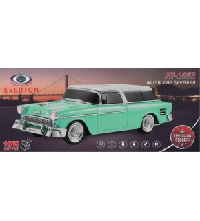 EVERTON RT-1952 Turkuaz Arabalı  Bluetooth Fm-Usb-Tf-Aux Şarjlı Nostaljik Radyo