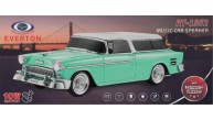 EVERTON RT-1952 Turkuaz Arabalı  Bluetooth Fm-Usb-Tf-Aux Şarjlı Nostaljik Radyo