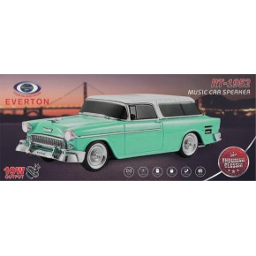 EVERTON RT-1952 Turkuaz Arabalı  Bluetooth Fm-Usb-Tf-Aux Şarjlı Nostaljik Radyo
